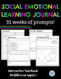 Social Emotional Learning: Journal Prompts - 31 Weeks - Le