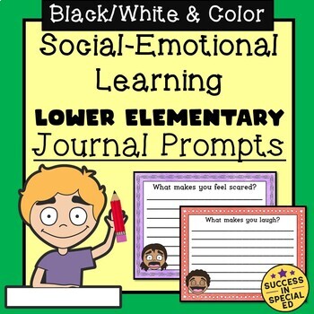 Preview of Social Emotional Learning Journal Prompts for Lower Elementary