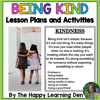 Preview of Social Emotional Learning (SEL) KINDNESS Lesson Plans and Writing Activities