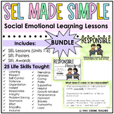 Social Emotional Learning Lessons BUNDLE - Units 1-6
