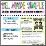 Social Emotional Learning Lessons (Unit 2)