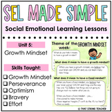 Social Emotional Learning Lessons (Unit 5)