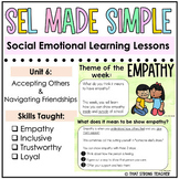 Social Emotional Learning Lessons (Unit 6)