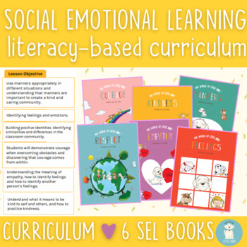 Preview of Social Emotional Learning Literacy-Based Curriculum {6 SEL books included}
