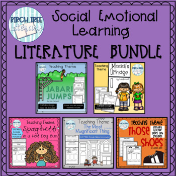 Preview of Social Emotional Learning Literature Bundle with Google Slides Links