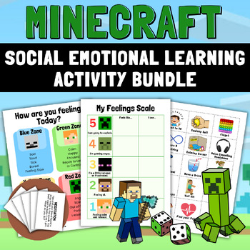Preview of Social Emotional Learning: Minecraft Activities for Special Ed, OT, Counselling