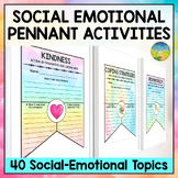 Social Emotional Learning Pennants - SEL Skills Poster, Ba