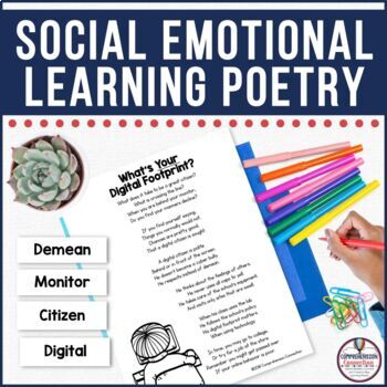 Preview of Social Emotional Learning Poetry, Character Education, Community Building Set 3