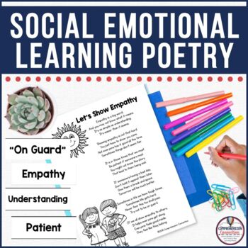 Preview of Social Emotional Learning Poetry, Community and Character Building Lessons Set 2