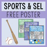 Social Emotional Learning Poster - Sports Themed (Free!)