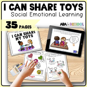 Preview of Social Emotional Learning Preschool Activity I Can Share my Toys