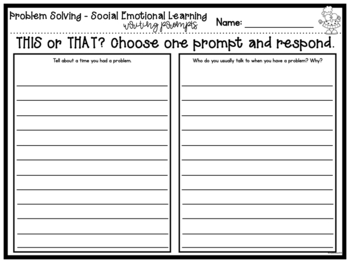 problem solving writing prompts for middle school
