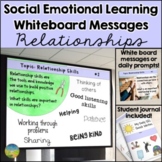 Social Emotional Learning Prompts & Whiteboard Messages fo