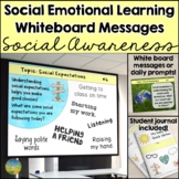Social Emotional Learning Prompts & Whiteboard Messages fo