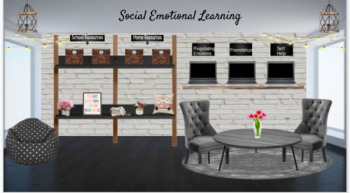 Preview of Social Emotional Learning Rooms- interactive *links included*