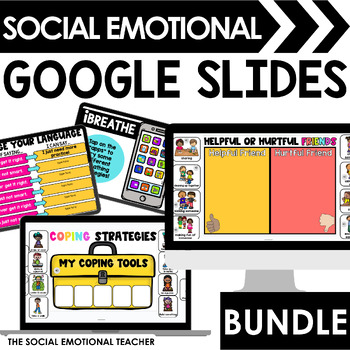 Preview of Social Emotional Learning (SEL) Activities & Lessons for Google Slides Bundle