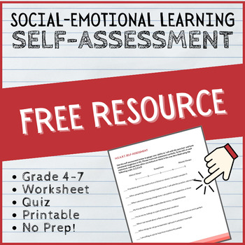 Preview of SEL Self-Assessment Survey Screener - Social-Emotional Learning Competencies