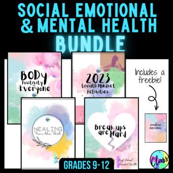 Preview of Social Emotional Learning (SEL) and Mental Health BUNDLE |