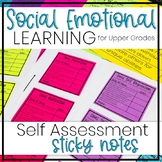 Social Emotional Learning Self Assessment - Sticky Notes -