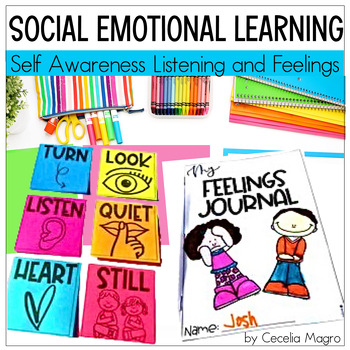 Preview of Social Emotional Learning Self Awareness Listening Skills and Feelings
