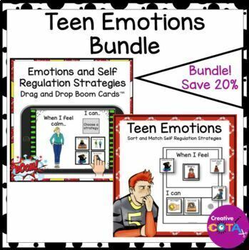 Preview of Occupational Therapy SEL Skills Self Regulation Bundle for Middle School