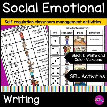 Preview of Occupational Therapy SEL Skills Self Regulation Writing Center Activities