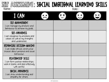 Preview of Social-Emotional Learning Skills Rubric