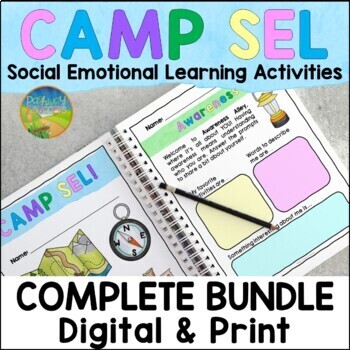 Preview of Social Emotional Learning Worksheets and Activities BUNDLE - CAMP SEL Skills