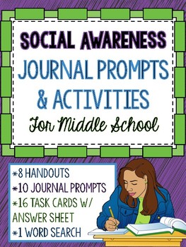 Preview of Social Emotional Learning - Social Awareness Unit Activities for Middle School