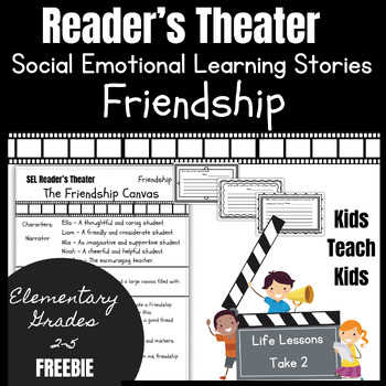 Preview of Social Emotional Learning Stories Readers Theater Scripts Friendship FREEBIE