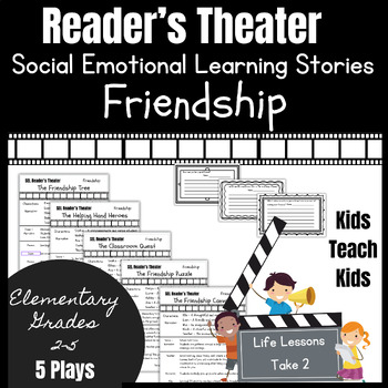 Preview of Social Emotional Learning Stories Reader's Theater Scripts to Teach Friendship
