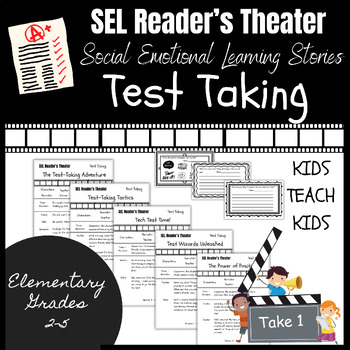 Preview of Social Emotional Learning Stories Readers Theater Scripts SEL Test Taking Skills