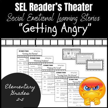 Preview of Social Emotional Learning Stories Readers Theater Scripts How To Cope with Anger