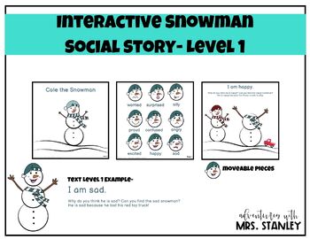 Preview of Social Emotional Learning Story- Interactive Social Story- Level 1
