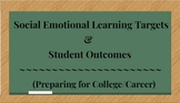 Social Emotional Learning Targets and Student Outcomes - P