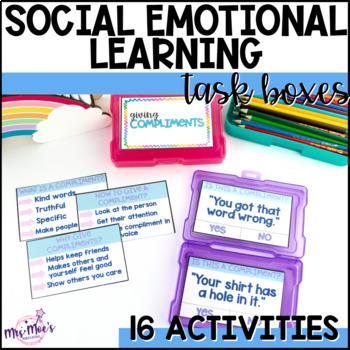Preview of Social Emotional Learning Task Boxes
