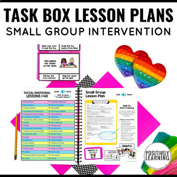Preview of Social Emotional Learning Task Boxes Lesson Plans Year Long Special Ed Bundle