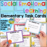 Social Emotional Learning Task Cards for Elementary | SEL 