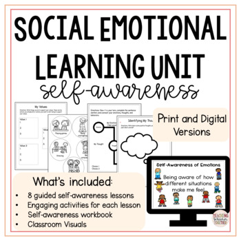 Preview of Social Emotional Learning Unit: Self-Awareness for Kids