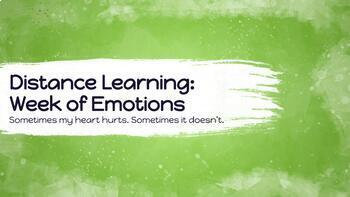 Preview of Social Emotional Learning: Week of Emotion Management