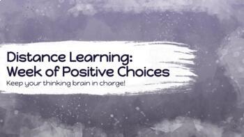 Preview of Social Emotional Learning: Week of Positive Choices and Impulse Control