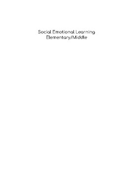 Preview of Social Emotional Learning Workbook