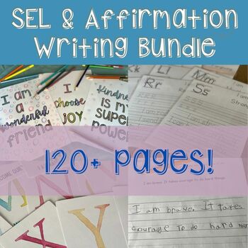 Preview of SEL and Positive Affirmation Mindfulness Bundle