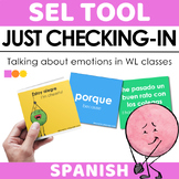 SPANISH Emotion Cards - Speaking Activity for Social and E