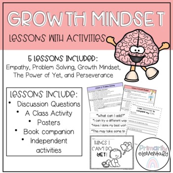 Preview of Growth Mindset Lessons and Activities
