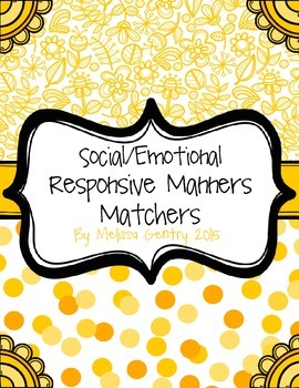 Preview of Social Emotional Manners Matchers