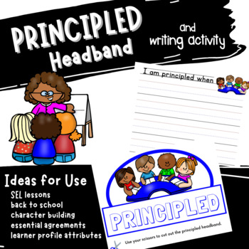 Preview of Headband Hats IB Learner Profile Traits Principled SEL Social Emotional Activity