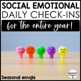 Social Emotional SEL Check-in Sheets for the Year