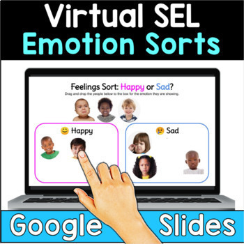 Preview of Social Emotional SEL Google Slides - Emotion Sorts