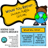 Social-Emotional SEL Would You Rather IB PYP Learner Profi